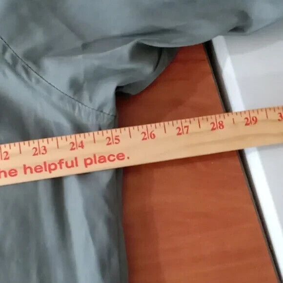 London Fog jacket men's size large Green Zipper button closure - Picture 8 of 10